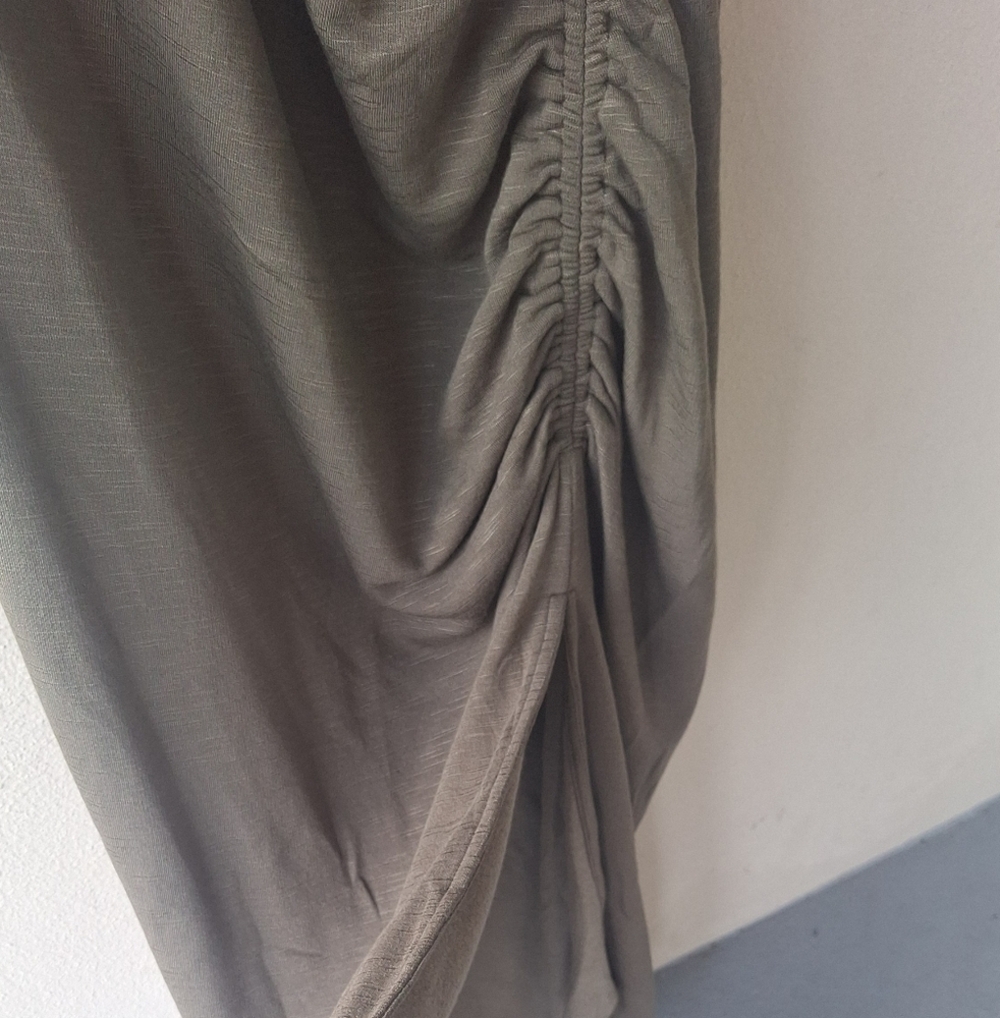 Daily Practice By Anthropologie Mock Neck Olive Women's Dress Size L - Picture 7 of 12